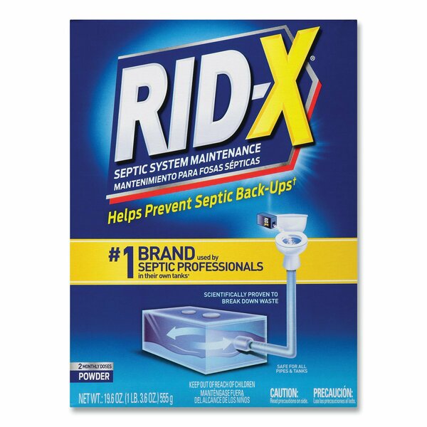 Rid-X® Septic System Treatment Concentrated Powder, 19.6 oz, PK6 19200-80307